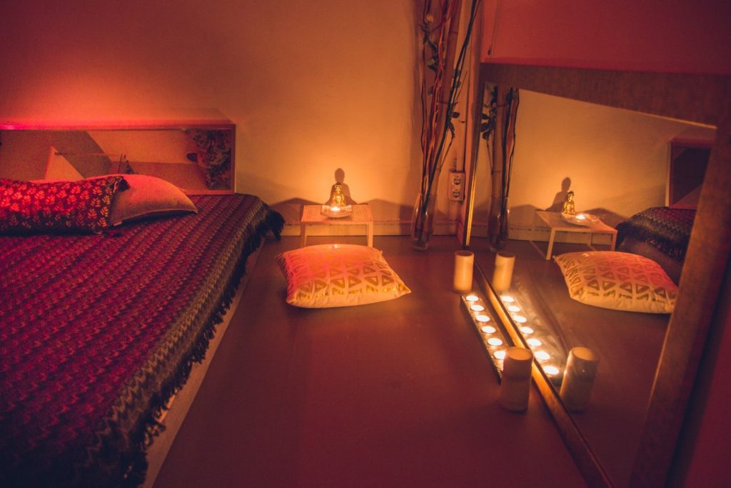 Nuestras instalaciones de masajes eróticos y tantra